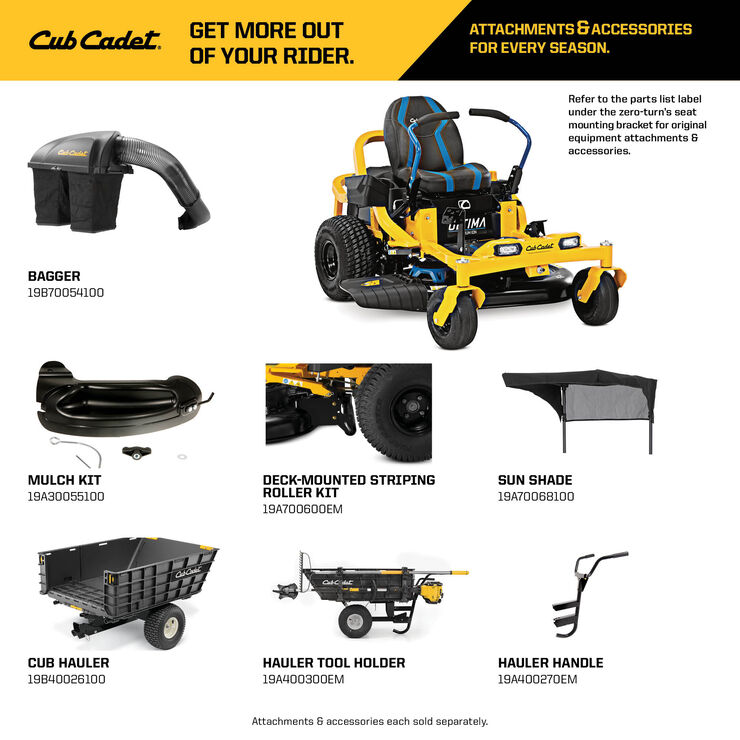 Cub Cadet ZT1 42E (34CBA2CS710) Big 4 Hardware